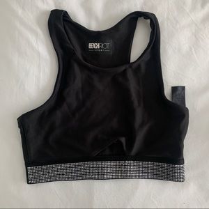 NWOT Beach Riot x Revolve Rhinestone Bike Shorts